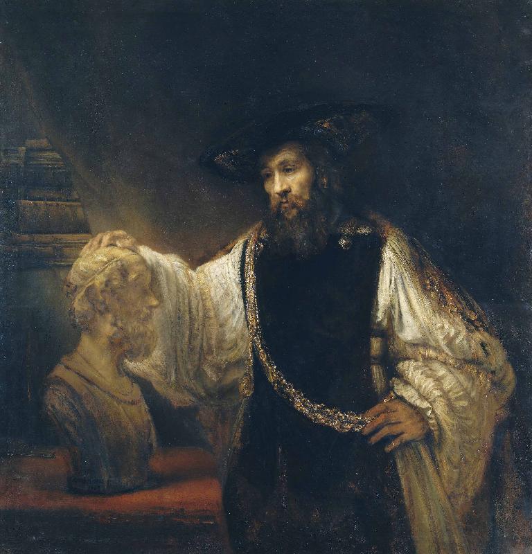 Rembrandt van rijn Aristotle Contemplating a Bust of Homer oil painting picture